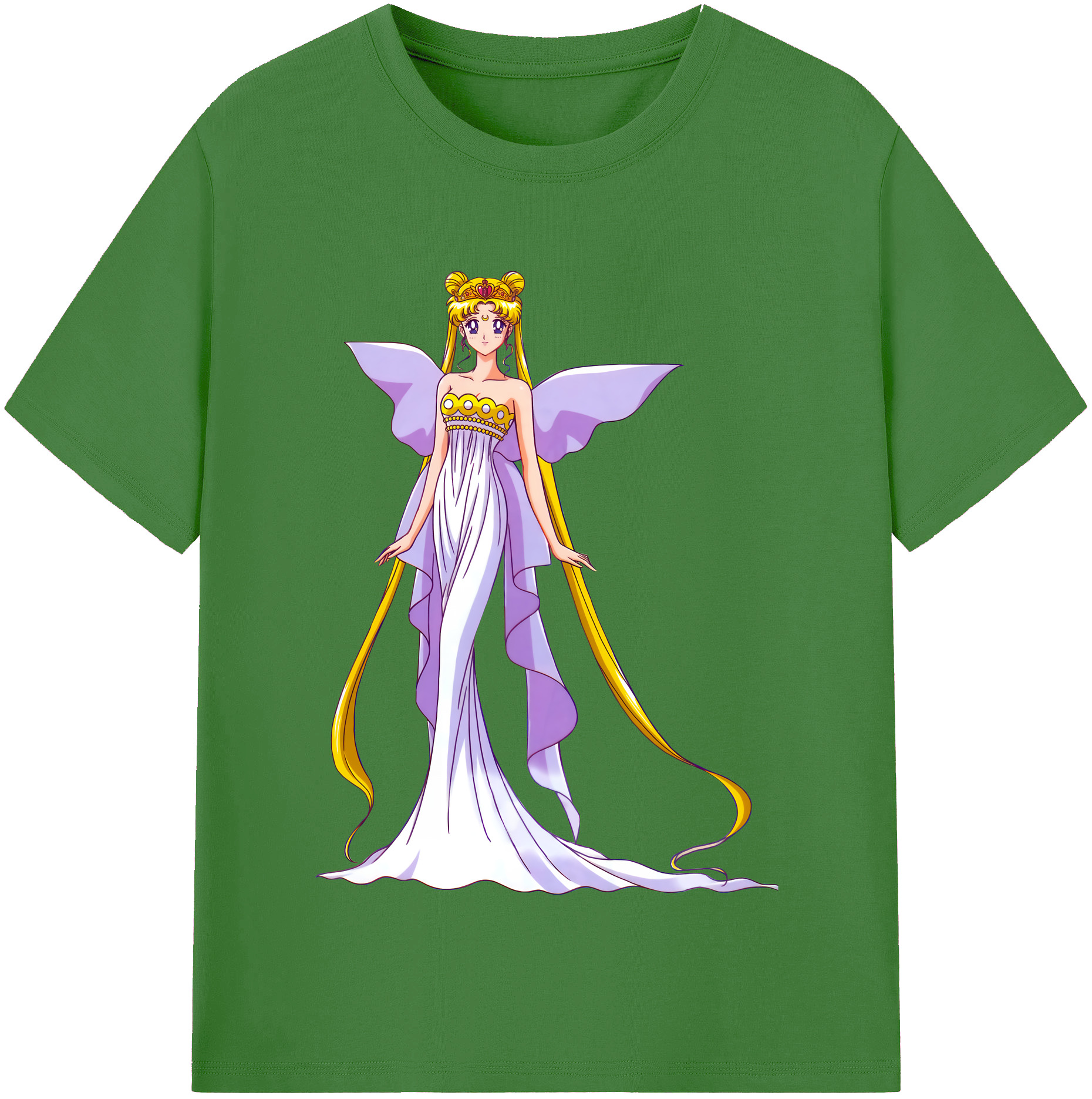 （画像用） 美少女戦士セーラームーン 愛野 美奈子 あいの みなこ Sailor Moon Aino Minako レディースカジュアルプリントTシャツ（綿100％）